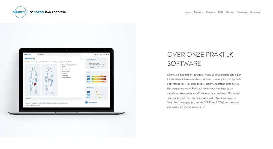 SmartFile main web page screenshot